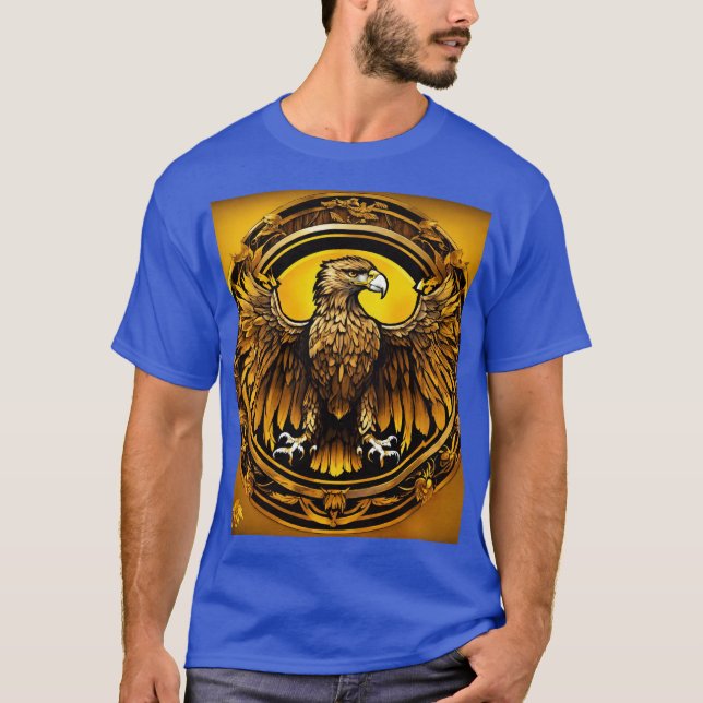 Camiseta Design de Tatuagem de Águia Fierce - Energia e Pro (Frente)