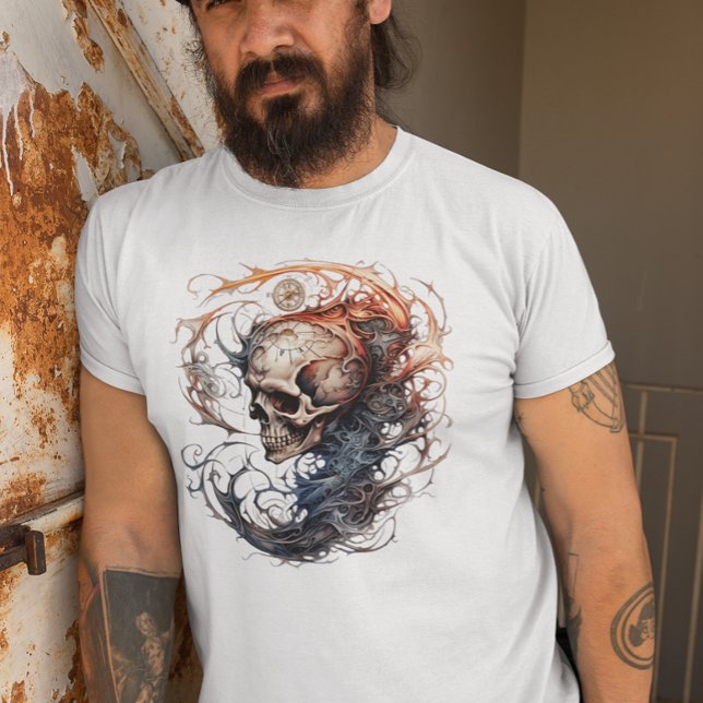 Camiseta Design de Tatuagem do Crânio (Criador carregado)