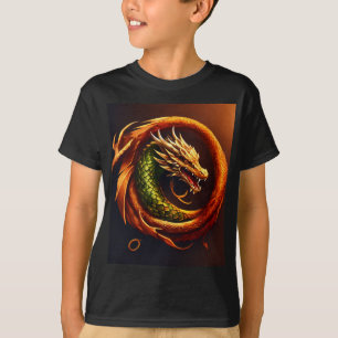 Camiseta Design de Tatuagem do Dragão Fierce - Símbolo de F
