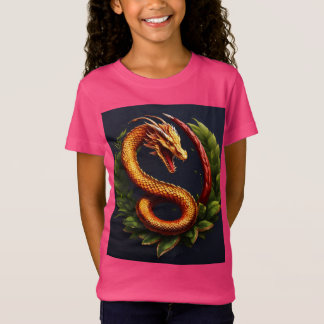 Camiseta Design de Tatuagem do Dragão Fierce - Símbolo de F