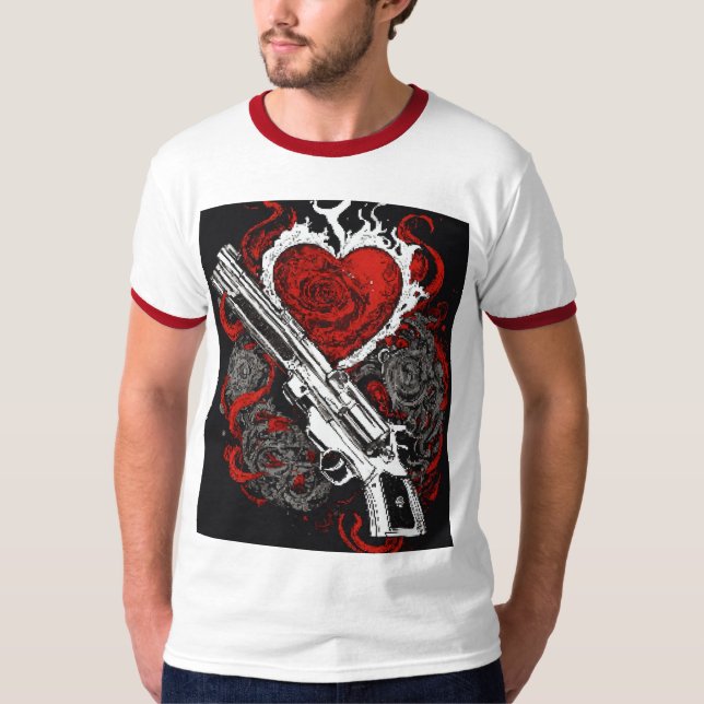 Camiseta Design de Tatuagem Tradicional Americana (Frente)