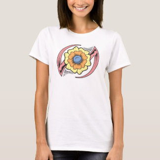 Camiseta Design de Tatuagem Tribal Flor