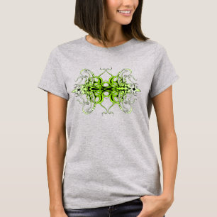 Camiseta Design de Tatuagem Tribal Personalizada Verde