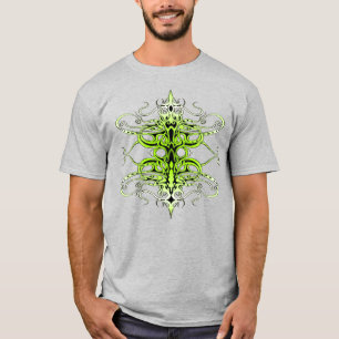 Camiseta Design de Tatuagem Tribal Personalizada Verde