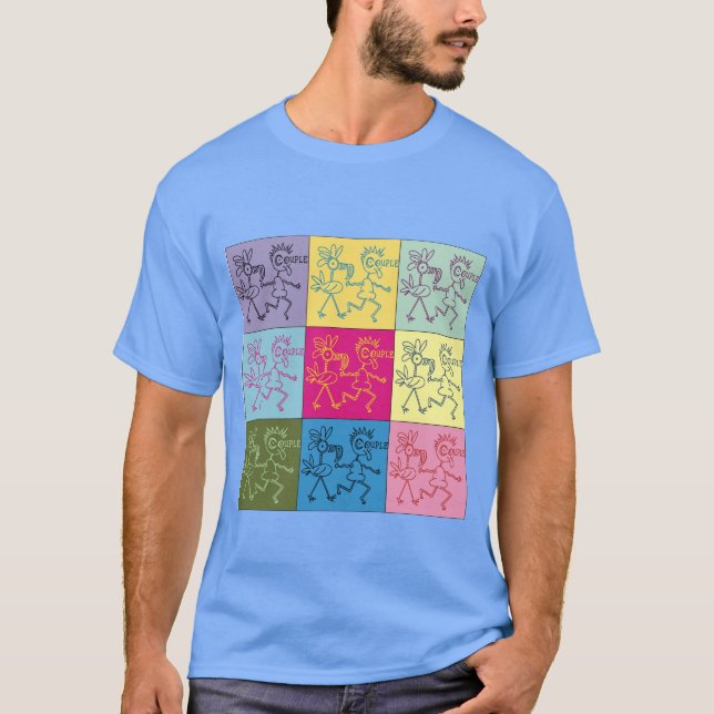 Camiseta Design de teatro Casal ímpar (Frente)