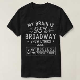 Camiseta Design de Teatro Musical da Broadway Engraçado
