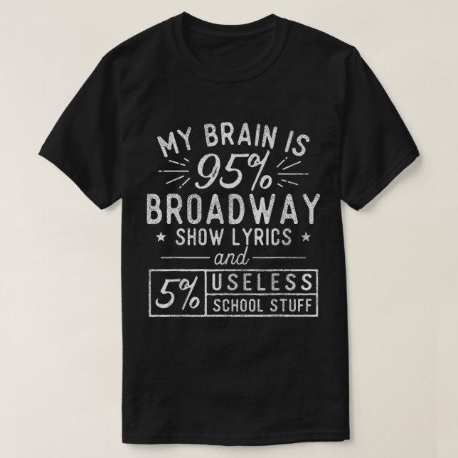 Camiseta Design de Teatro Musical da Broadway Engraçado (Frente do Design)