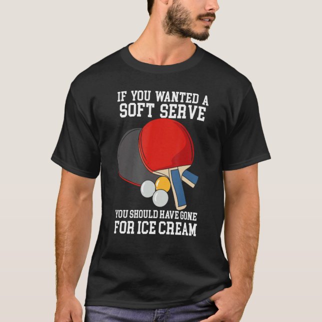 Camiseta Design De Tênis mesa De Para Ping Pong Player - De (Frente)