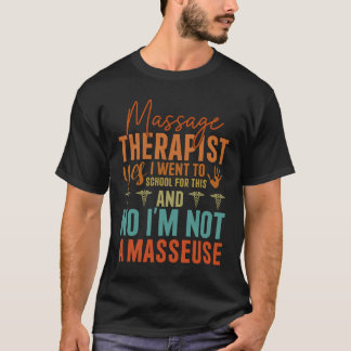 Camiseta Design De Terapia De Massagem Engraçado - Sim, Fui