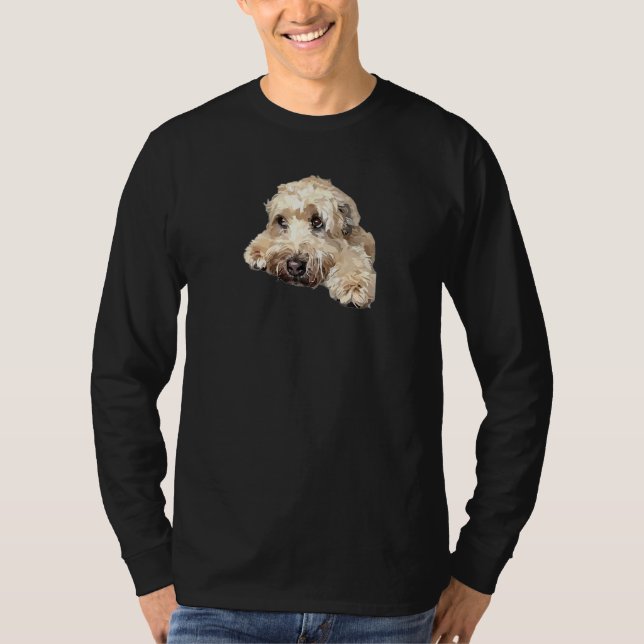 Camiseta Design de terrier de roda revestida macio (Frente)
