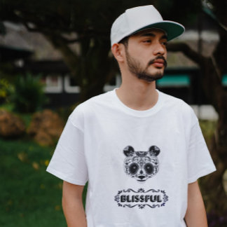 Camiseta Design de texto 3d BLISSFUL