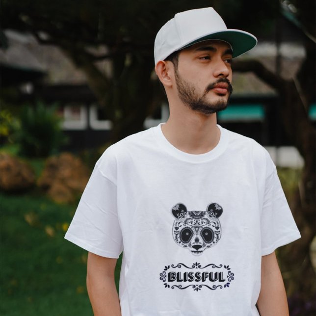 Camiseta Design de texto 3d BLISSFUL (Criador carregado)