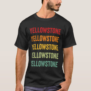 Camiseta Design de texto Arco-Íris de Montana de Yellowston
