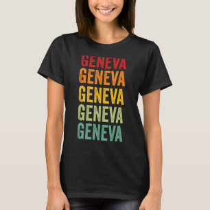 Camiseta Design de texto Arco-Íris do Alabama, Genebra
