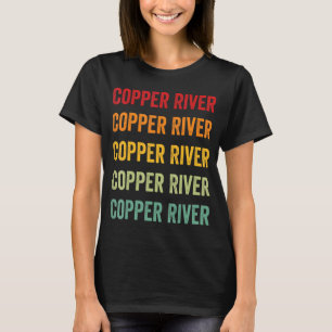 Camiseta Design de texto Arco-Íris do Condado de Copper, Al