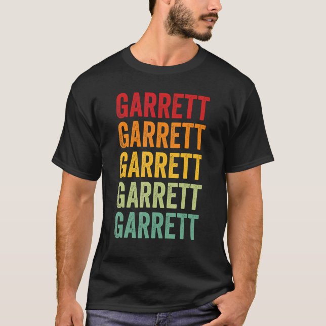 Camiseta Design de texto Arco-Íris do Condado de Garrett Ma (Frente)