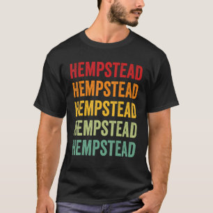 Camiseta Design de texto Arco-íris do Condado de Hempstead