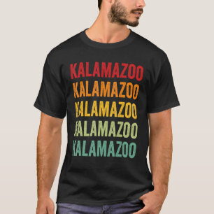 Camiseta Design de texto Arco-Íris do Condado de Kalamazoo