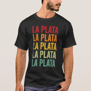 Camiseta Design de texto Arco-íris do Condado de La Plata C