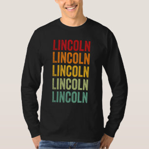 Camiseta Design de texto arco-íris do Condado de Lincoln Or