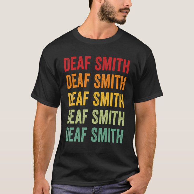 Camiseta Design de texto Arco-íris do Texas Deaf Smith Coun (Frente)