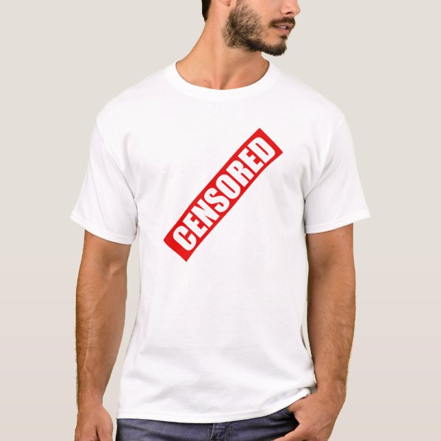 Camiseta design de texto censurado (Frente)
