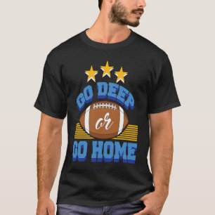 Camiseta design de texto de futebol americano legal e engra