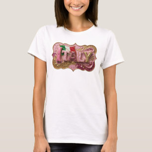 Camiseta Design de texto Edgy Gold ITALY