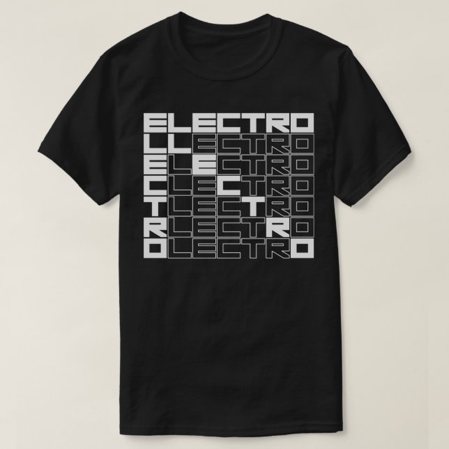 CAMISETA DESIGN DE TEXTO ELETRÔNICO (Frente do Design)