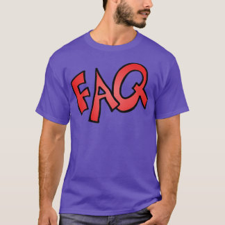 CAMISETA DESIGN DE TEXTO FAQ
