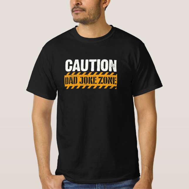 Camiseta Design de Texto Fofo Zona de Piadas do Papai (Frente)