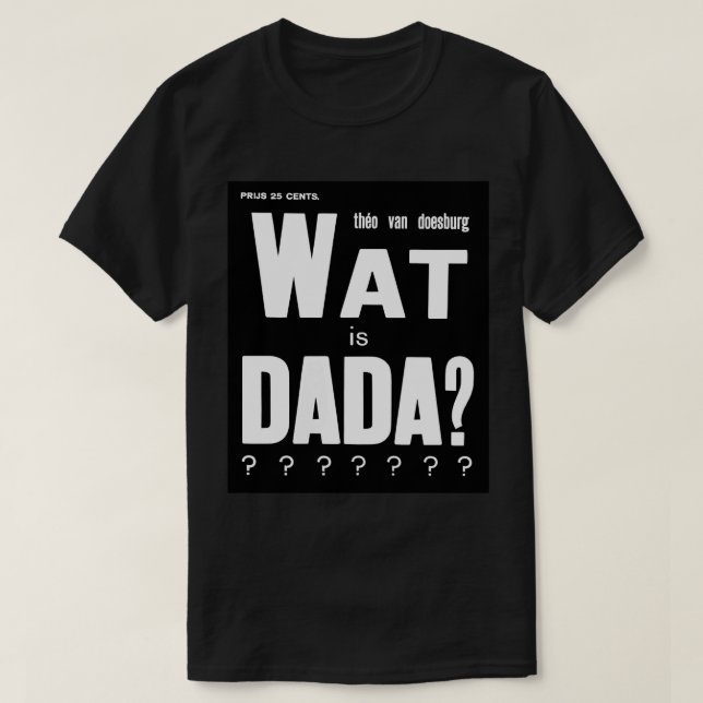 CAMISETA DESIGN DE TEXTO GRAPHIC DADA ART (Frente do Design)
