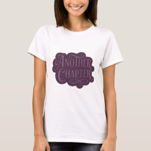 Camiseta Design de texto OUTRO CAPÍTULO Roxo Divertido