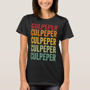 Camiseta Design de texto Rainbow do Condado de Culpeper Vir
