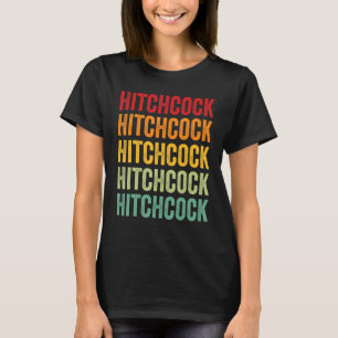 Camiseta Design de texto Rainbow do Condado de Hitchcock