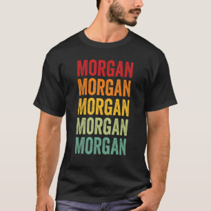 Camiseta Design de texto Rainbow do Condado de Morgan
