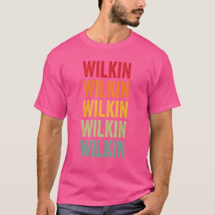 Camiseta Design de texto Rainbow do Condado de Wilkin