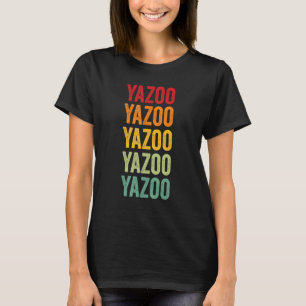 Camiseta Design de texto Rainbow do Condado de Yazoo
