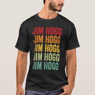 Camiseta Design de texto Rainbow do Texas County Jim Hogg