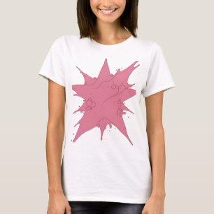 Camiseta Design de texto rosa PINK SPLASH Snappy