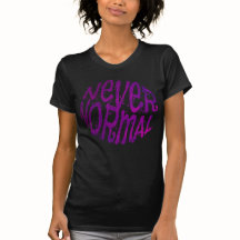 Design de Texto Roxo Nunca Normal