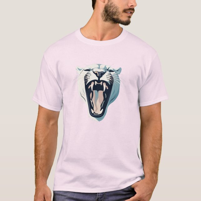 Camiseta Design de Tigre Raiva Raiva (Frente)