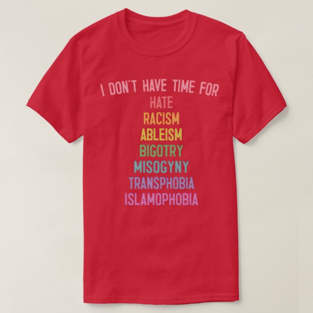 Camiseta Design de Tipografia AntiBigotry FadedStyle (Frente do Design)