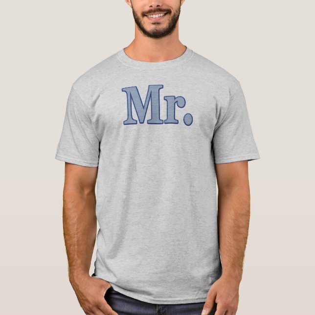 Camiseta Design de Tipografia Azul MR (Frente)