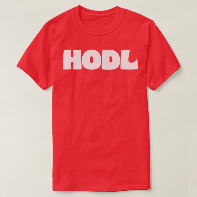 Camiseta DESIGN de Tipografia Bitmoney HODL (Frente do Design)