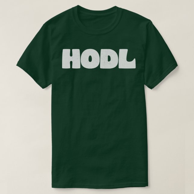 Camiseta DESIGN de Tipografia Bitmoney HODL (Frente do Design)