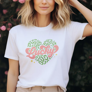 Camiseta Design de Tipografia Cardíaca Rua. Dia dos Patrick