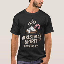 Camiseta Design de Tipografia da Christmas Spirit Brewing C