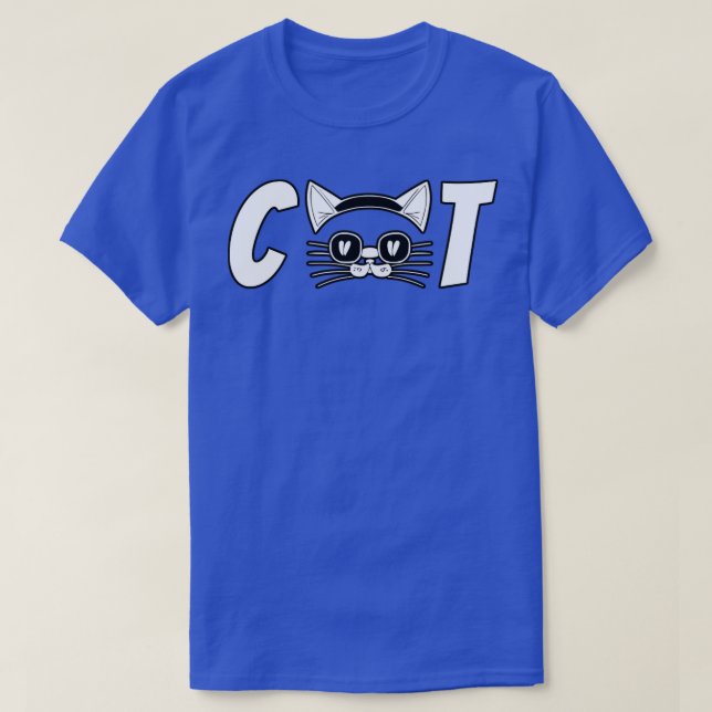 Camiseta Design de Tipografia de Cat (Frente do Design)