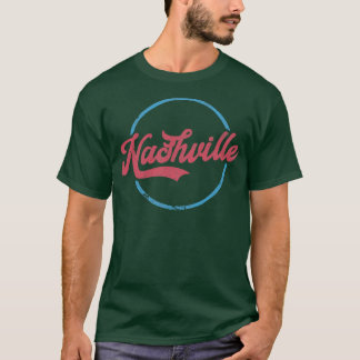 Camiseta Design de Tipografia de Nashville Retro